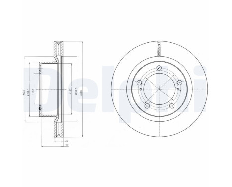 Disco de freno BG9067 Delphi