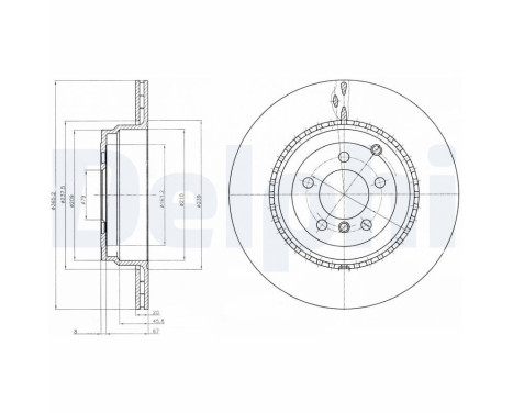 Disco de freno BG9080C Delphi