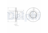 Disco de freno BG9104 Delphi