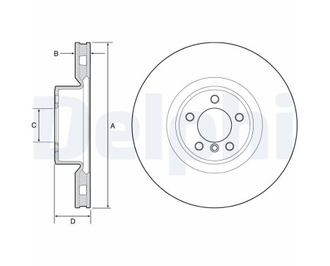 Disco de freno BG9117C Delphi