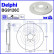 Disco de freno BG9126C Delphi, Miniatura 3