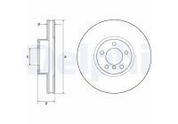 Disco de freno BG9141C Delphi