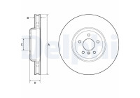 Disco de freno BG9161C Delphi