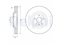 Disco de freno BG9166C Delphi