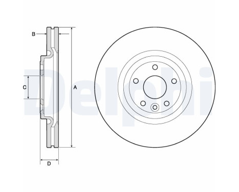 Disco de freno BG9166C Delphi