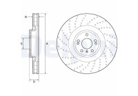 Disco de freno BG9185C Delphi