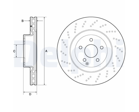 Disco de freno BG9188C Delphi