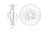 Disco de freno BG9189C Delphi