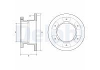 Disco de freno BG9201 Delphi
