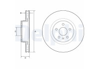 Disco de freno BG9220C Delphi