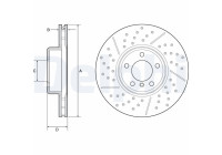 Disco de freno BG9234C Delphi