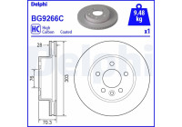 Disco de freno BG9266C Delphi