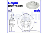 Disco de freno BG9268RSC Delphi