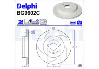 Disco de freno BG9602C Delphi