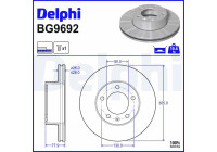 Disco de freno BG9692 Delphi