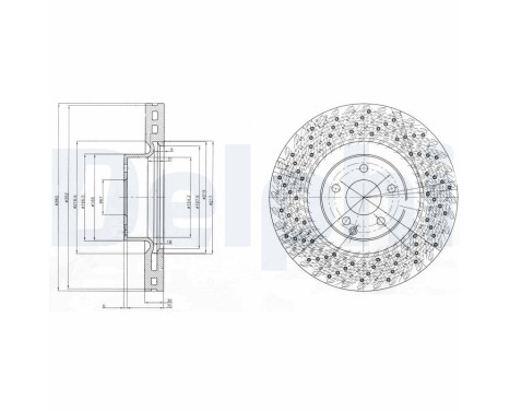 Disco de freno BG9879 Delphi