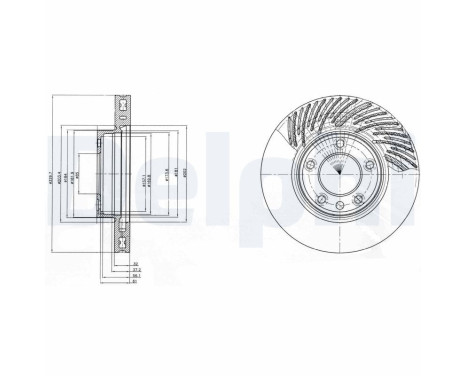 Disco de freno BG9949 Delphi