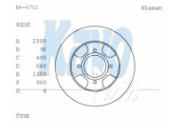 Disco de freno BR-6702 Kavo parts