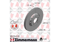 Disco de freno Coat Z 100.1242.20 Zimmermann