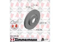 Disco de freno Coat Z 250.1391.20 Zimmermann