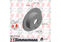 Disco de freno Coat Z 285.3517.20 Zimmermann