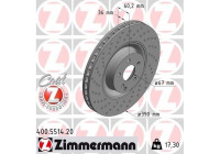Disco de freno COAT Z 400.5514.20 Zimmermann