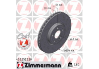 Disco de freno COAT Z 400.5552.20 Zimmermann