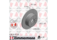 Disco de freno Coat Z 430.1475.20 Zimmermann