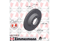 Disco de freno Coat Z 460.1528.20 Zimmermann