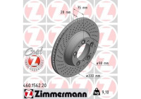 Disco de freno Coat Z 460.1562.20 Zimmermann