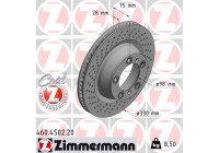 Disco de freno Coat Z 460.4502.20 Zimmermann