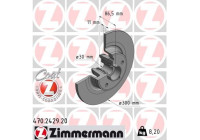 Disco de freno COAT Z 470.2429.20 Zimmermann