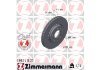 Disco de freno COAT Z 470.5412.20 Zimmermann