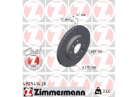 Disco de freno COAT Z 470.5414.20 Zimmermann