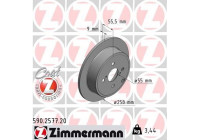 Disco de freno Coat Z 590.2577.20 Zimmermann