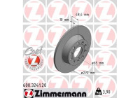 Disco de freno Coat Z 600.3241.20 Zimmermann