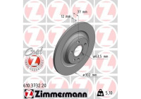 Disco de freno COAT Z 610.3732.20 Zimmermann