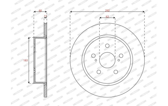 Disco de freno DDF3112C Ferodo, Imagen 2