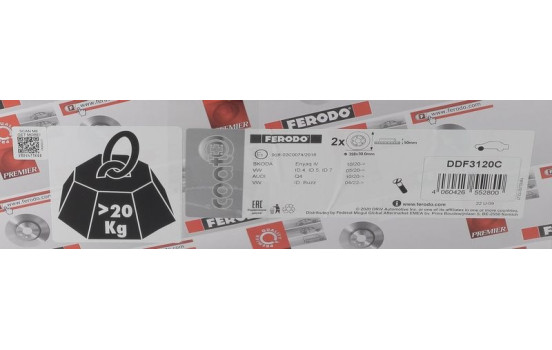 Disco de freno DDF3120C Ferodo, Imagen 6