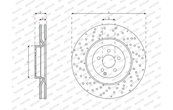 Disco de freno DDF3339C Ferodo, Imagen 2