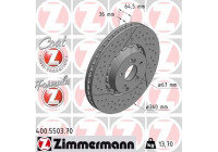 Disco de freno de Fórmula Z 400.5503.70 Zimmermann