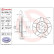 Disco de freno delantero 09.5509.75 Brembo, Miniatura 4