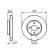 Disco de freno delantero BD1020 Bosch, Miniatura 5