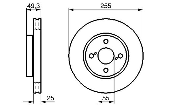Disco de freno delantero BD1020 Bosch, Imagen 5