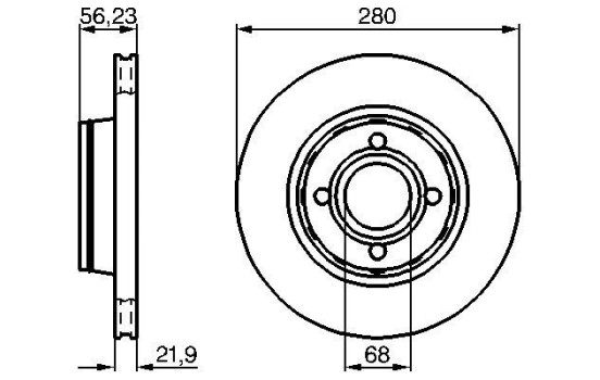 Disco de freno delantero BD112 Bosch, Imagen 5
