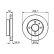 Disco de freno delantero BD127 Bosch, Miniatura 5