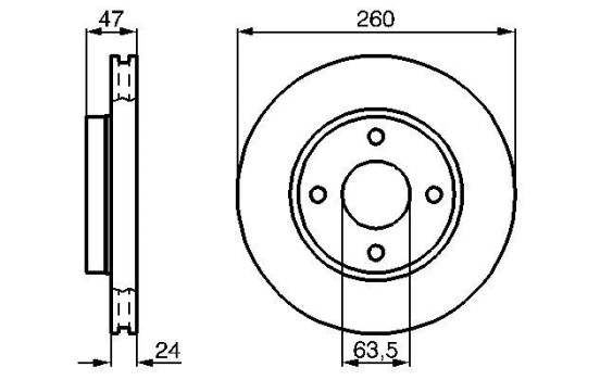 Disco de freno delantero BD140 Bosch, Imagen 5