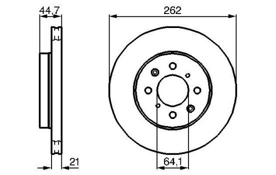 Disco de freno delantero BD143 Bosch, Imagen 5