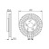 Disco de freno delantero BD1470 Bosch
