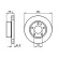 Disco de freno delantero BD172 Bosch